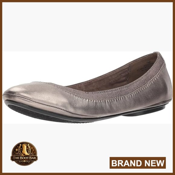 Round Toe Ballet Flats with Elastic Topline Slip-On Closure Mary Jane Strap